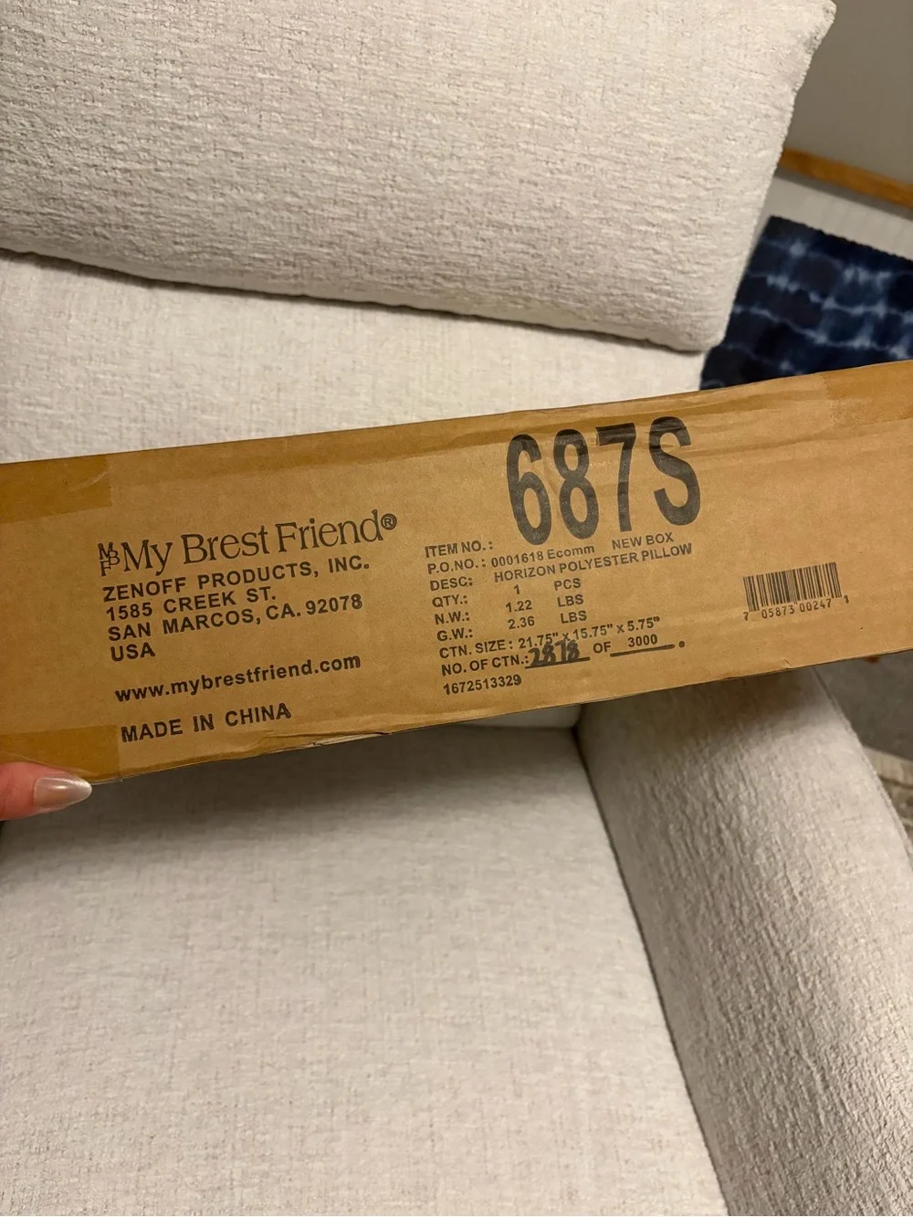 My Brest Friend Original Nursing Pillow in Horizon